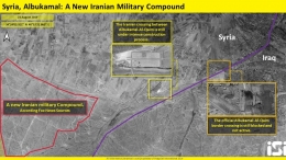 Komplek militer Iran di perbatasan Suriah-Irak.Gambar dari satelit ISI. Sumber : ynetnews.com