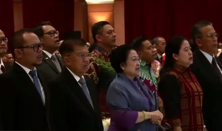 Wakil Presiden RI, Jusuf Kalla dan Mantan Presiden RI ke-5 Ibu Megawati Sukarnoputri
