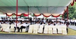 Suasana Tegang Peserta CPNS 2018 Menjelang Tes. (UPT BKN Bengkulu/@bknbengkulu)