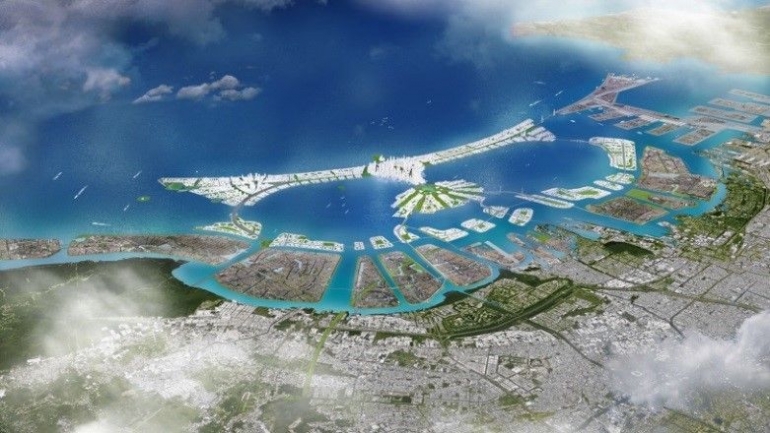 Gambar 1. Garuda, Master Plan dari Jakarta Coastal Development Strategy (sumber : www.grontmij.com )