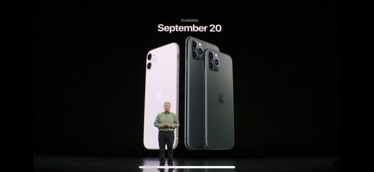 iPhone 11, iPhone 11 Pro, dan iPhone 11 Pro Max. (Video screenshot)