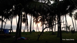 Ada banyak spot foto instagramable saat susuri pedesaan di Pulau Pisang. (Foto: Gapey Sandy)