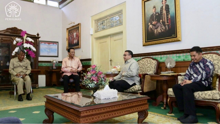 BPP PERHUMAS dan BPC PERHUMAS Yogyakarta bertemu Gubernur DIY Sri Sultan Hamengkubuwono X. Dok PERHUMAS