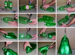 Ilustrasi botol bekas menjadi sapu (Sumber : Sumber gambar: Pinterest/MyPinPicks)