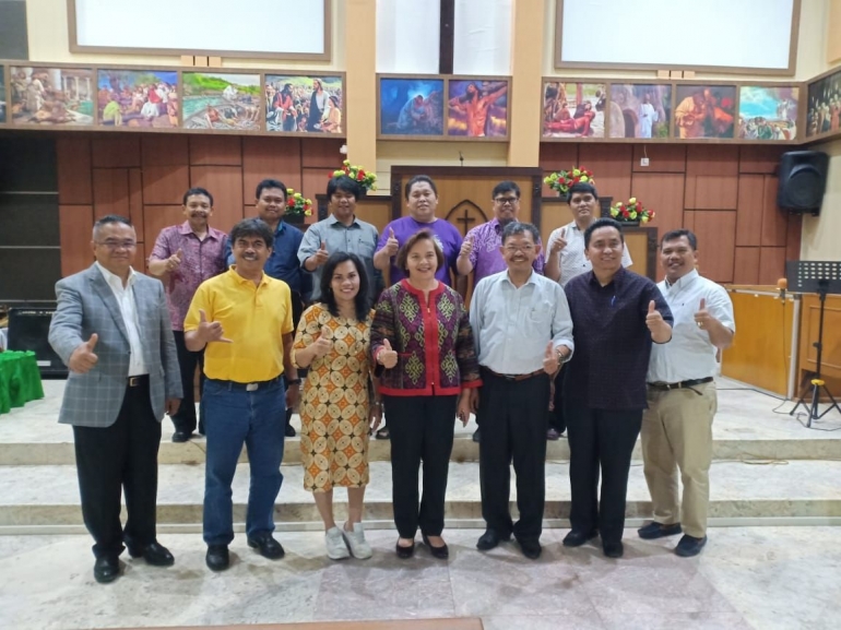 Pertemuan Moderamen GBKP dengan Para Komponis KEE GBKP pada 11/08/2019 di Jakarta (foto: dokpri)