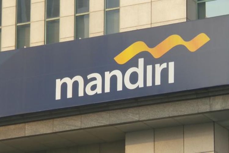 Logo Bank Mandiri di Plaza Mandiri, Jakarta.(KOMPAS.com/SAKINA RAKHMA DIAH SETIAWAN)