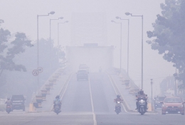 Dampak kabut asap akibat Karhutla | Dokumen Kompas.com