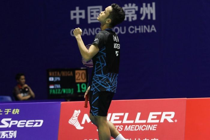 Penampilan Anthony Ginting paling ditunggu di China Open 2019. Publik menunggu apakah dia bisa mempertahankan gelar yang diraihnya musim lalu/Foto: BolaSport.Com