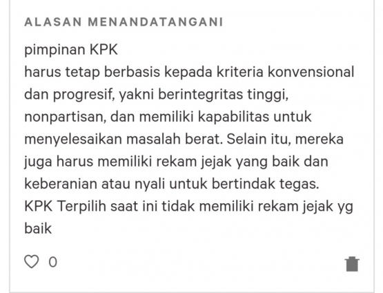 Sumber : Petidi Change.Org