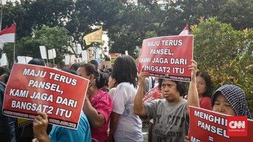 Demo massa pendukung Revisi UU KPK | CNN Indonesia.com