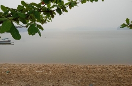 Danau Buatan, jarak pandang sangat terbatas (dok pribadi)