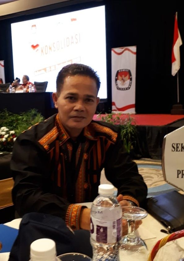 H. Muhammad Dahlan saat mengikuti Rakornas KPU di Jakarta, baru-baru ini. Foto:Istimewa.