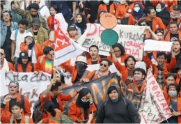 Demonstrasi Mahasiswa Tolak RUU KPK dan KUHP | Dokumen Tribunnews.com
