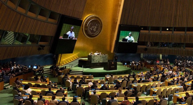 Sidang Majelis Umum PBB yang ke-74 di New York. Sumber : UN Photo/Kim Haughton 