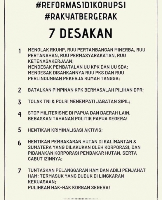 Tuntutan Mahasiswa