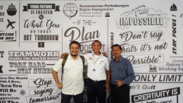 Penulis bersama mitra di Kemenhub Jakarta (dokpri) 