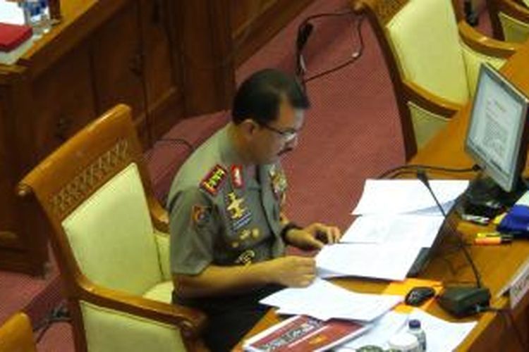 Budi Gunawan saat menjalani fit and proper test sebagai calon Kapolri di DPR tahun 2015 lalu. Foto: KOMPAS.com/Dani Prabowo
