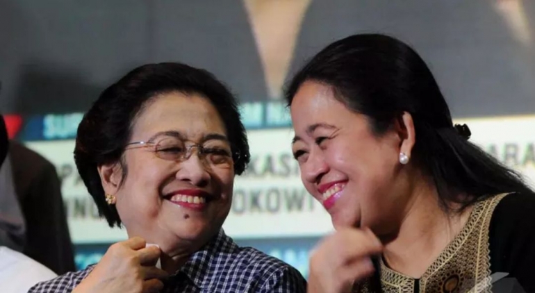 Megawati dan Puan Maharani (foto : Liputan6.com)