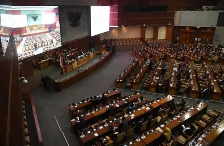 Suasana Pelantikan Anggota DPR/DPD 2019 -2024 (Foto: Kompas.com)
