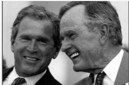 George Bush Senior dan Junior ( Foto debate.com)