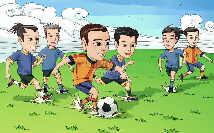 Bermain sepakbola (id.lovepik.com)