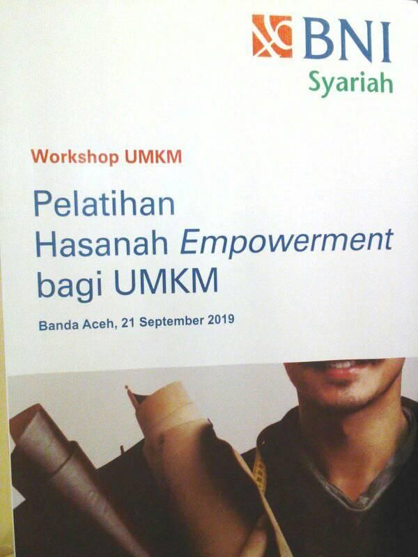 Banner Pelatihan UMKM dari BNI Syariah Cabang Banda Aceh