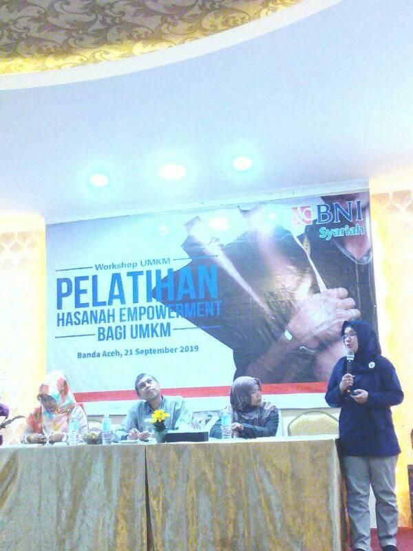 Materi Pembiayaan UMKM BNI Syariah oleh Fajriah (SME Financing Head BNI Syariah Cabang Banda Aceh