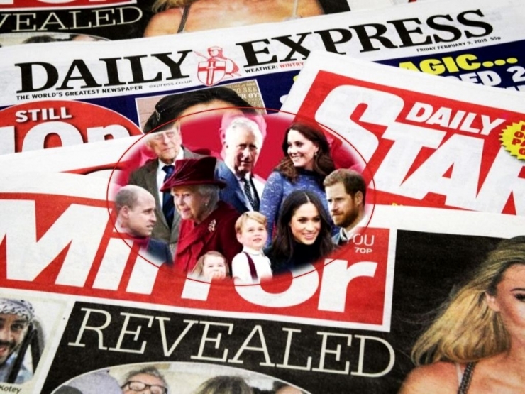 Keluarga kerajaan Inggris punya catatan panjang perseteruan dengan jaringan tabloid negeri mereka (doc. Time, Bloomberg/ed.Wahyuni)