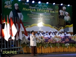 Ketua umum IKSASS Pusat, saat membweikan sambutan, gambar diambil dari Whataap Group IKSASS Nusantara. Dokpri.