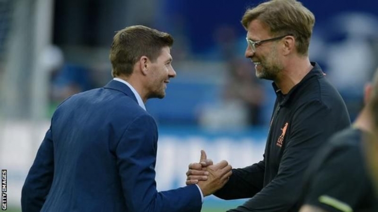 Gerrard dan Klopp (Foto Getty Images) 
