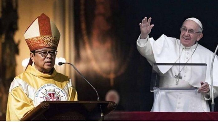 Paus Fransiskus menunjuk Uskup Keuskupan Agung Jakarta Mgr. Ignatius Suharyo sebagai Kardinal | tribunnews.com
