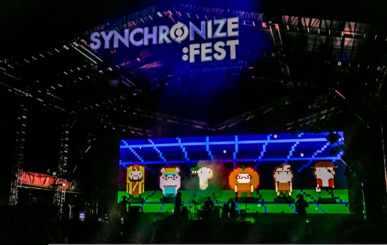 Penampilan Barasuara di Hari Pertama Synchronize Fest 2019 (dokpri)
