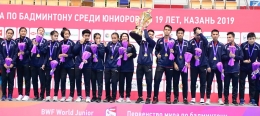 Tim Bulutangkis Indonesia Juara Dunia Junior 2019 (Foto BWFbadminton.com) 