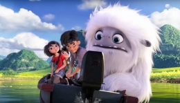 Yi, Jin, Everest & Peng/Everest & Yi dalam Abominable/sumber: Dreamworks Animation