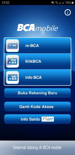 Sekarang buka rekening baru bisa lewat BCA mobile (Sumber: dok. pribadi)