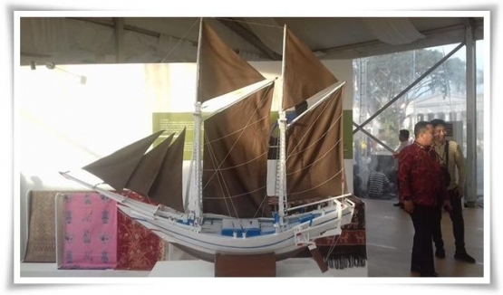 Kapal yang digunakan nenek moyang untuk berlayar, koleksi Museum Bahari (Dokpri)