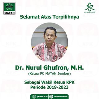 Ucapan selamat kepada Bapak Nurul Ghufron dari MATAN Pusat (Foto : JATMAN Onine)