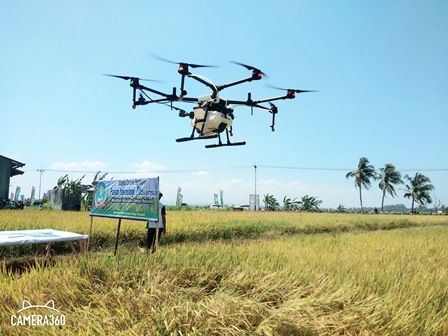 Demo Drone Penyemprot Hama