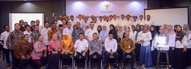 Para peserta sosialisasi Jabatan Fungsional Penerjemah di Kyriad Muraya Hotel Aceh (Doc Sekretariat Kabinet)
