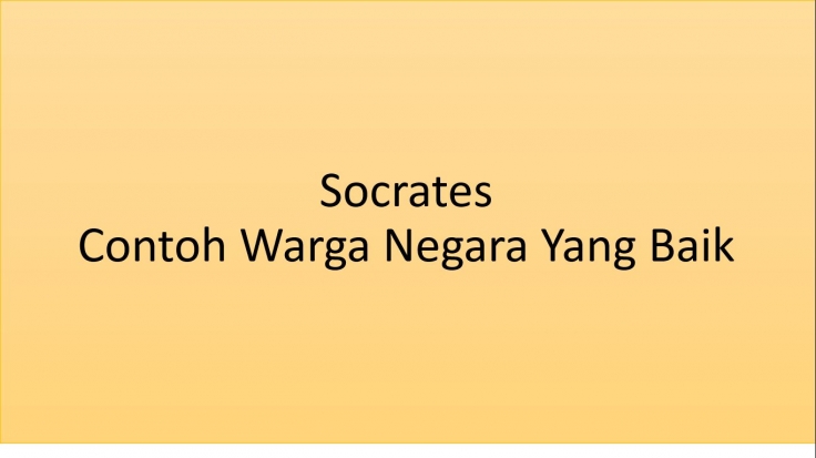 Foto Artikel Socrates Contoh Menjadi Warga Negara Yang