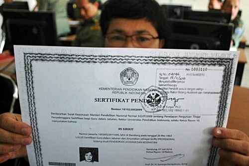 Sertifikat Pendidik jadi syarat mendaftar tes CPNS formasi guru (gambar dari pilahberita.com)