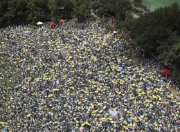Demo Hong Kong (Foto: Straittimes.com)