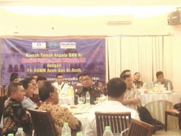 Acara Makan Malam Bersama antara BNN pusat, BNNP Aceh dan Perwakilan BUMN Bersatu