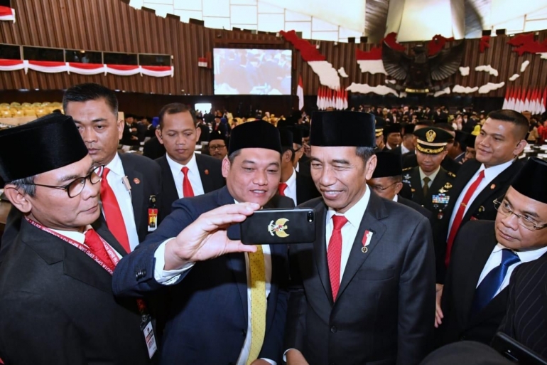 Presiden RI Ir.H. Joko Widodo berdama para Anggota MPR/DPR/DPD | Dokumen gambar Beritalima.com
