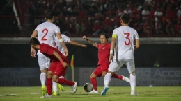 Irfan Bachdim pencetak gol satu-satunya ke gawang Vietnam (Foto PSSI.org) 