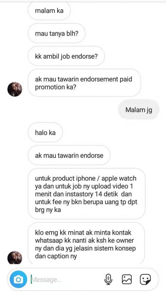 Bukan Artis Atau Selebgram Tapi Nyaris Kena Tipu Modus Endorsement Halaman 1 Kompasiana Com Bukan Artis Atau Selebgram Tapi Nyaris Kena Tipu Modus Endorsement Halaman 1 Kompasiana Com