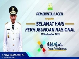 Selamat Harhubnas 2019 (Doc Dishub Aceh)