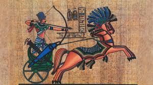 Contoh Papyrus Mesir beserta lukisannya (Sumber wallhere.com)