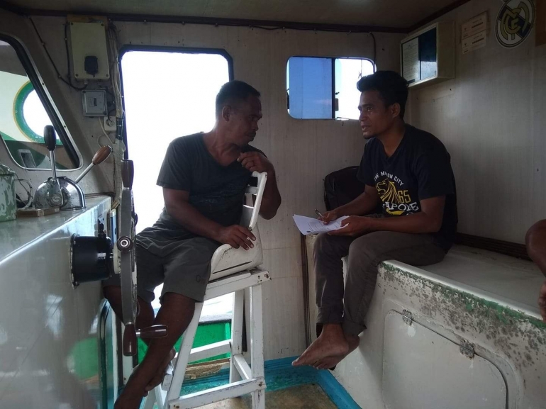 Bersama kapten kapal/dokpri