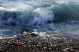 Ilustrasi Tsunami, sumber PixBay